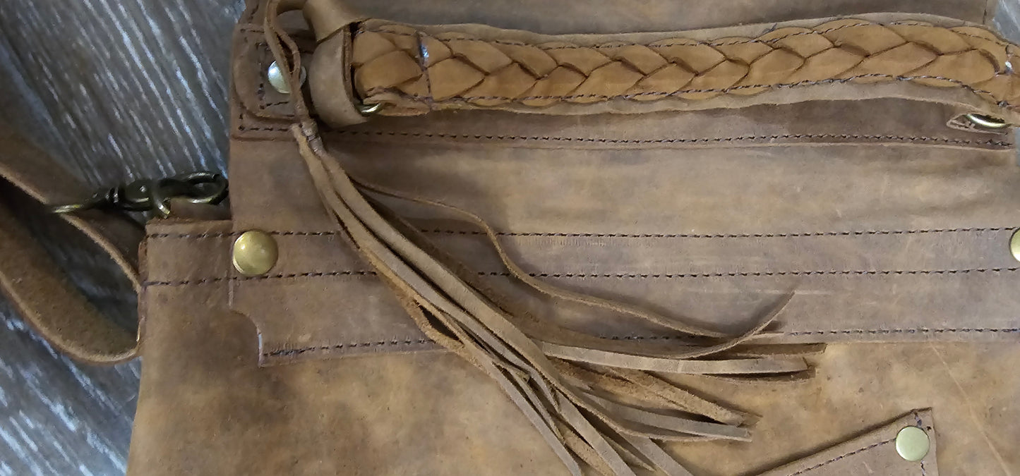 Sampson overnight leather bag