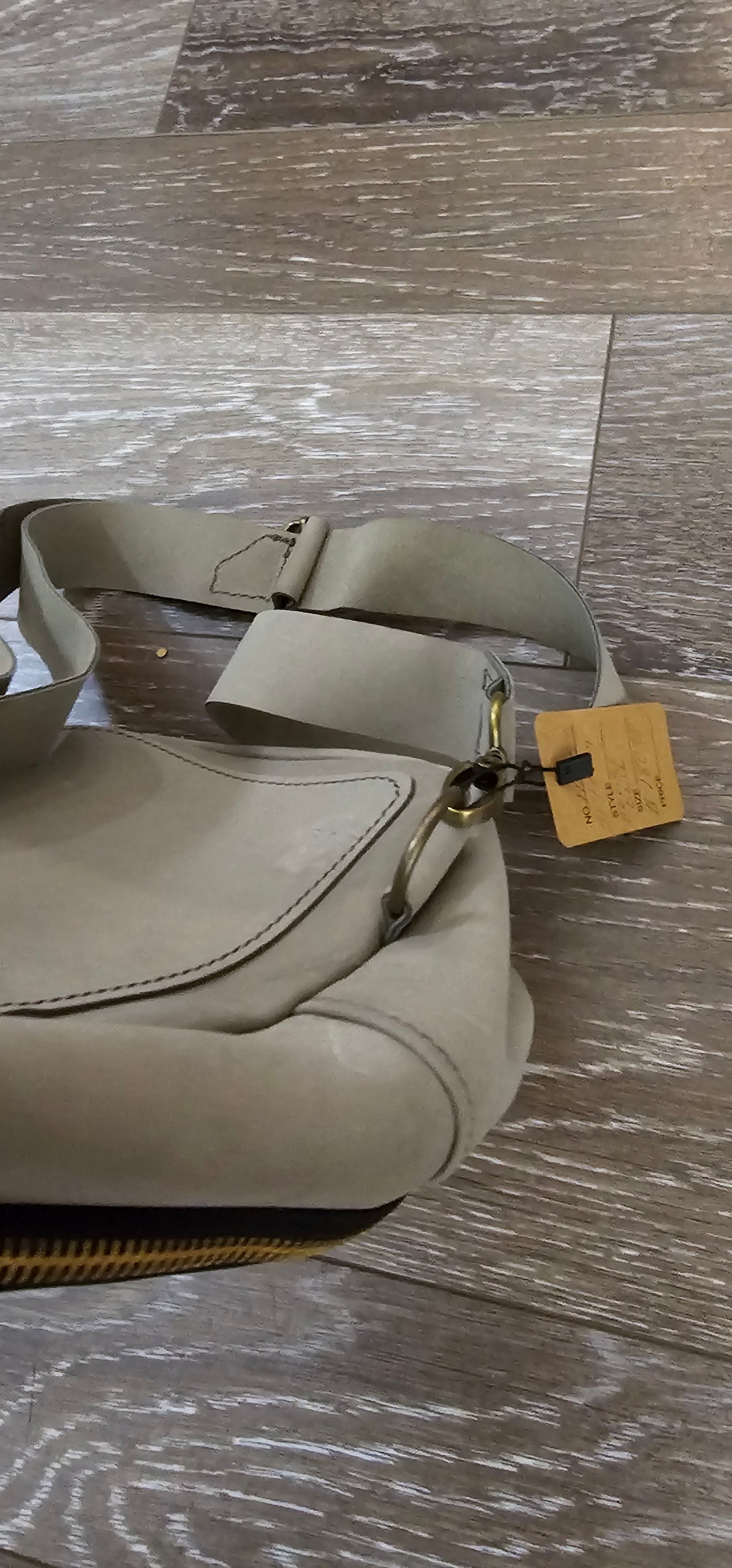 ** sale ** Moss colored leather sling bag
