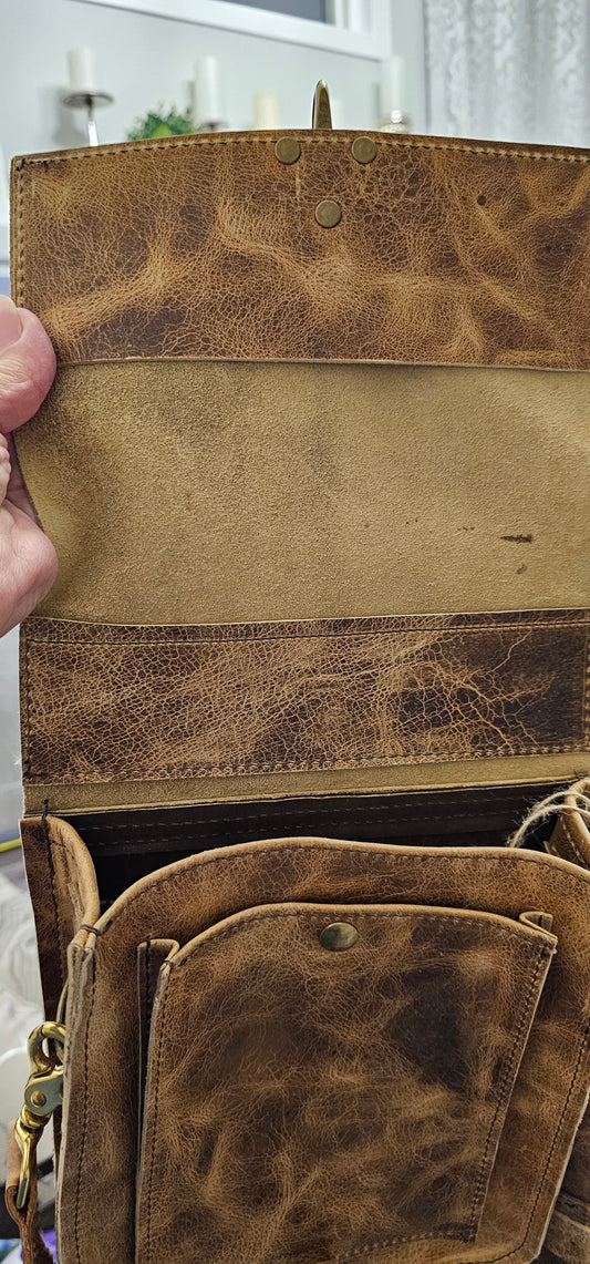 Marvin 2 Messenger Book Bag Bag