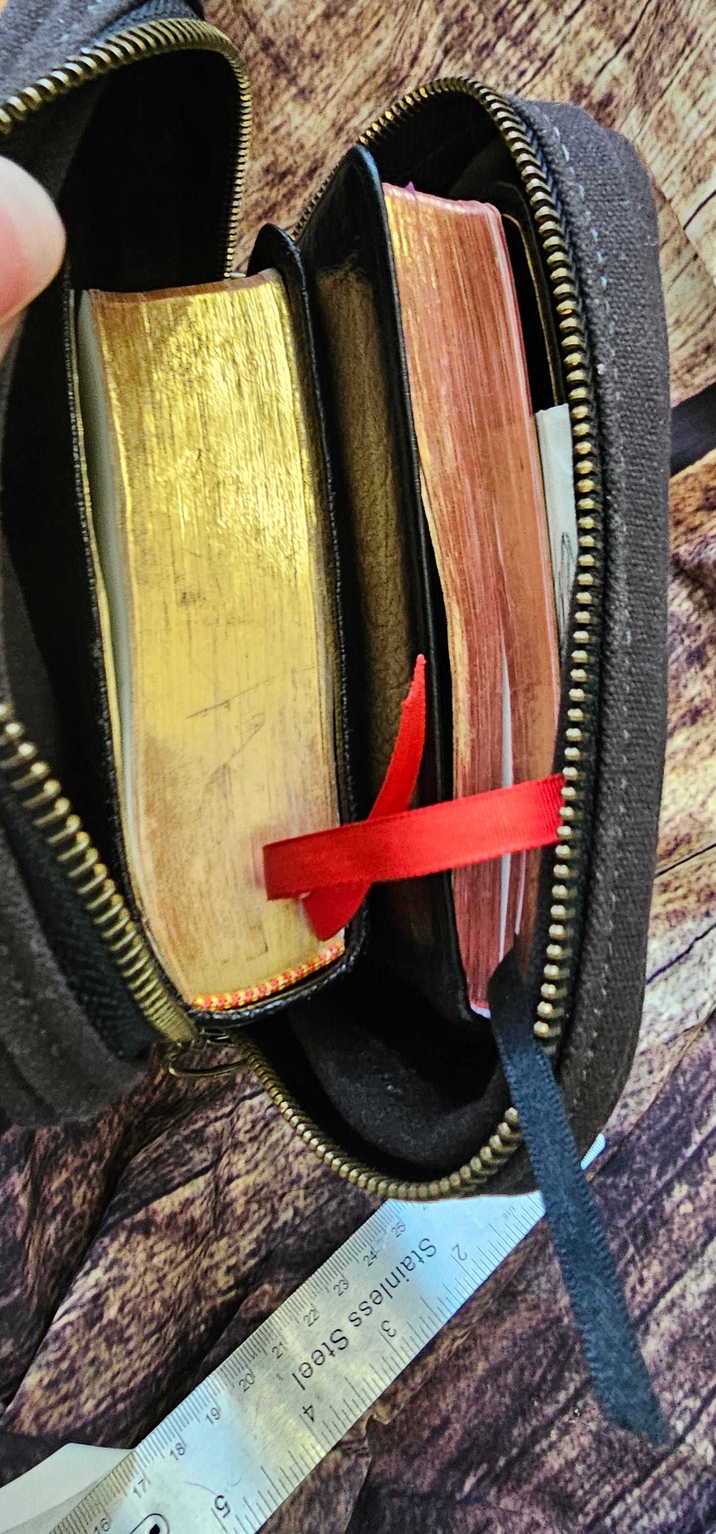 ** sale ** Carmel & Tan Canvas Bible Bag