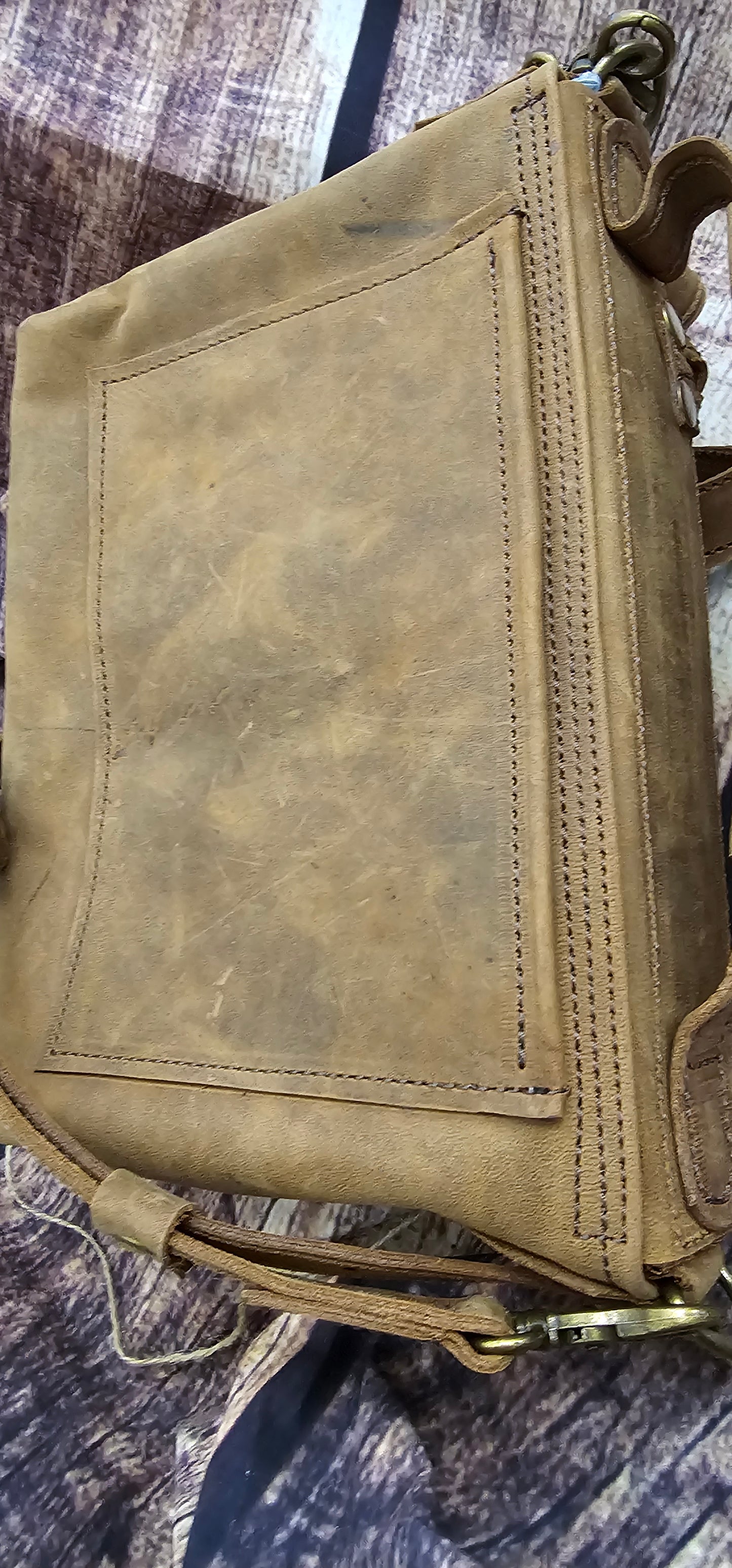 Autumn Braided Crossbody. Leather
