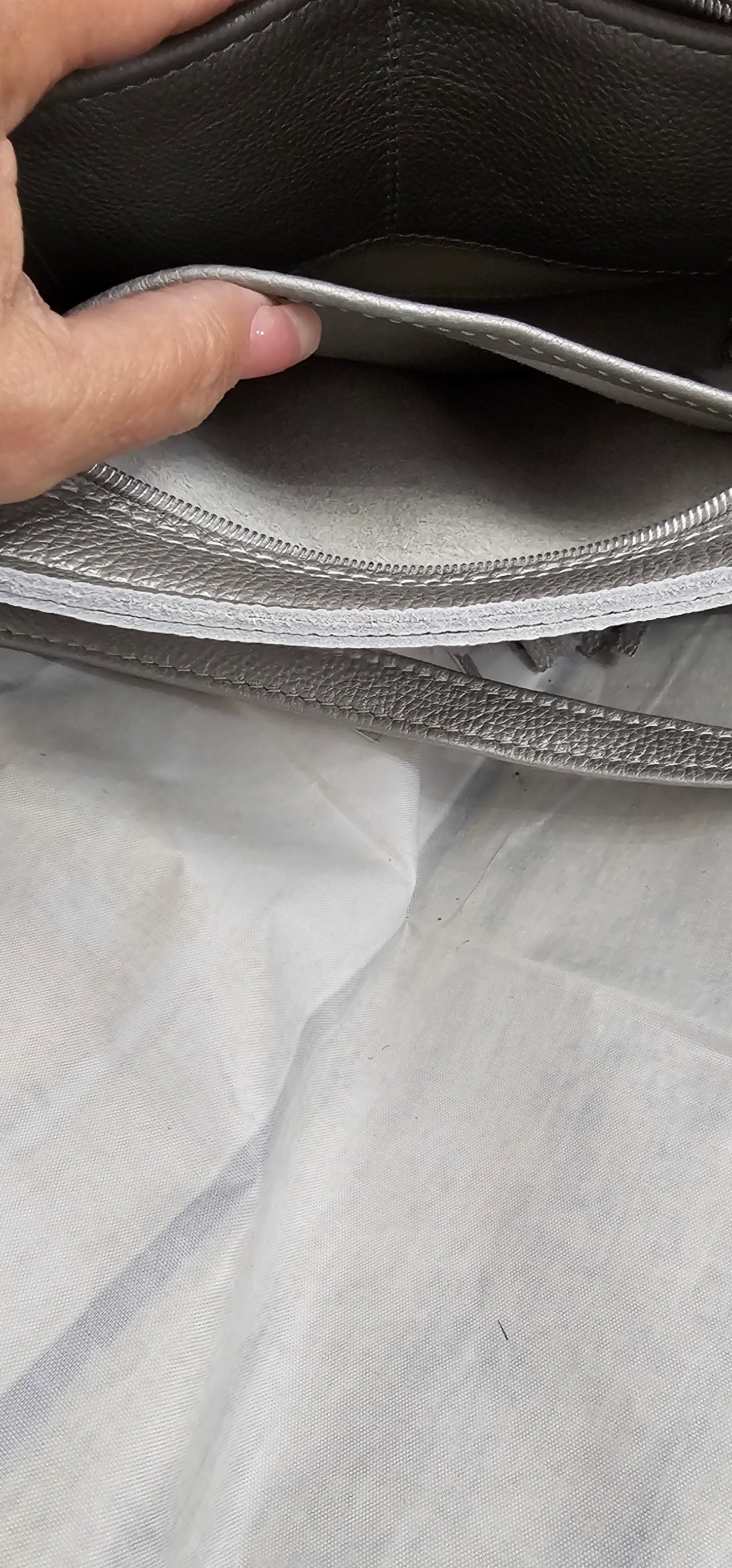 Silver Dreams LEATHER. Fringe Bag
