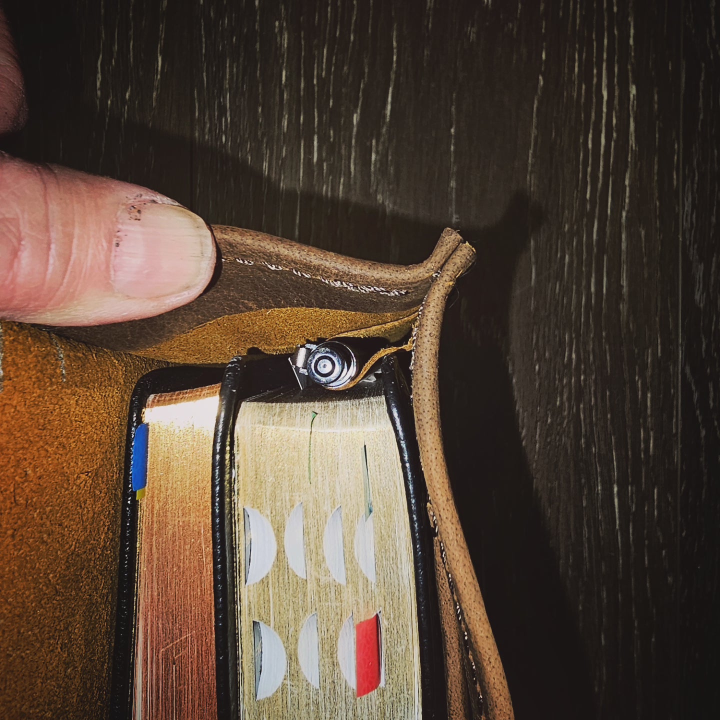 Dark iron bible bag