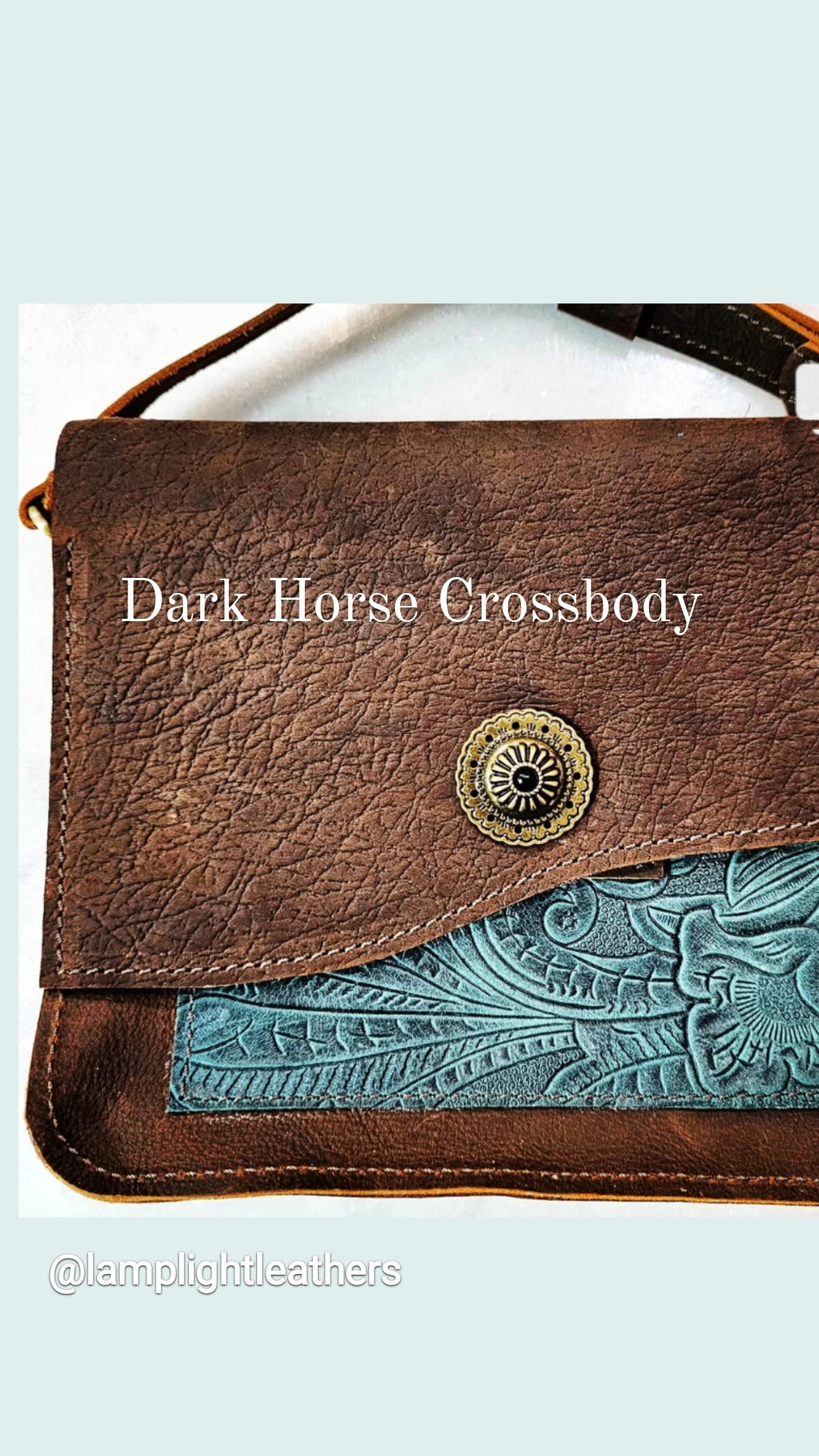 Dark Horse #Turquoise Crossbody