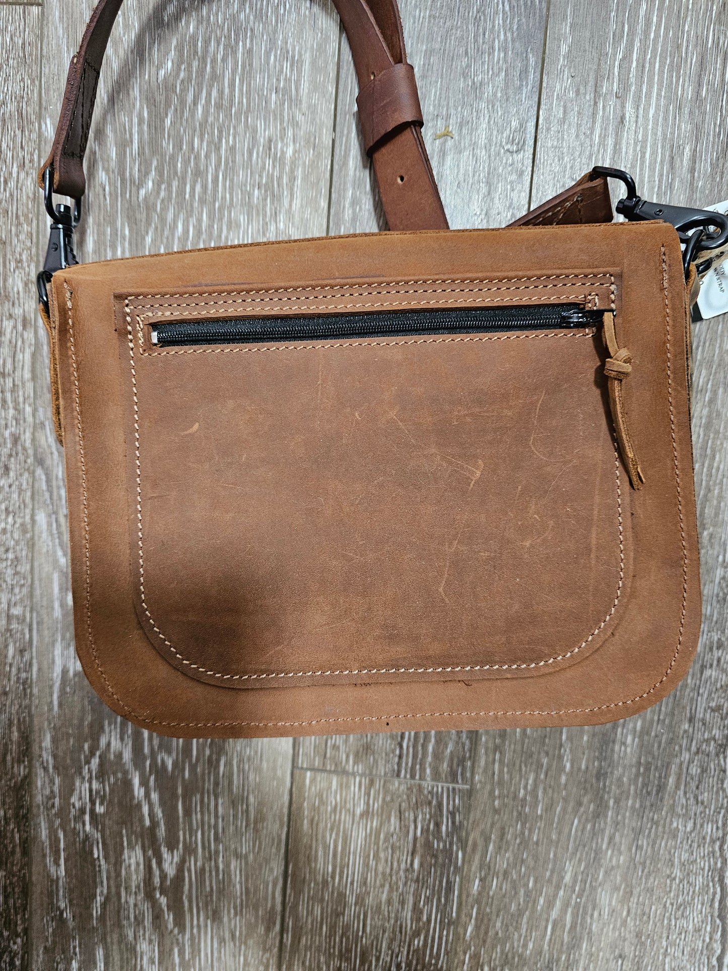 Fox Leather bag. Cross body. Purse. Bible Bag Book Bag
