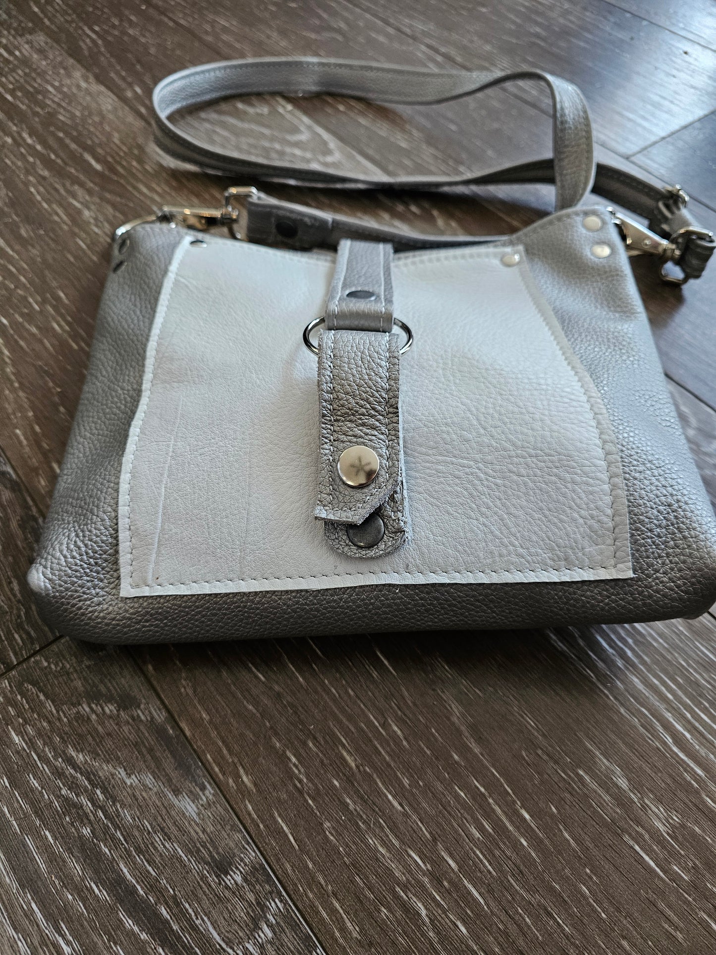 Yang, White and Silver Purse