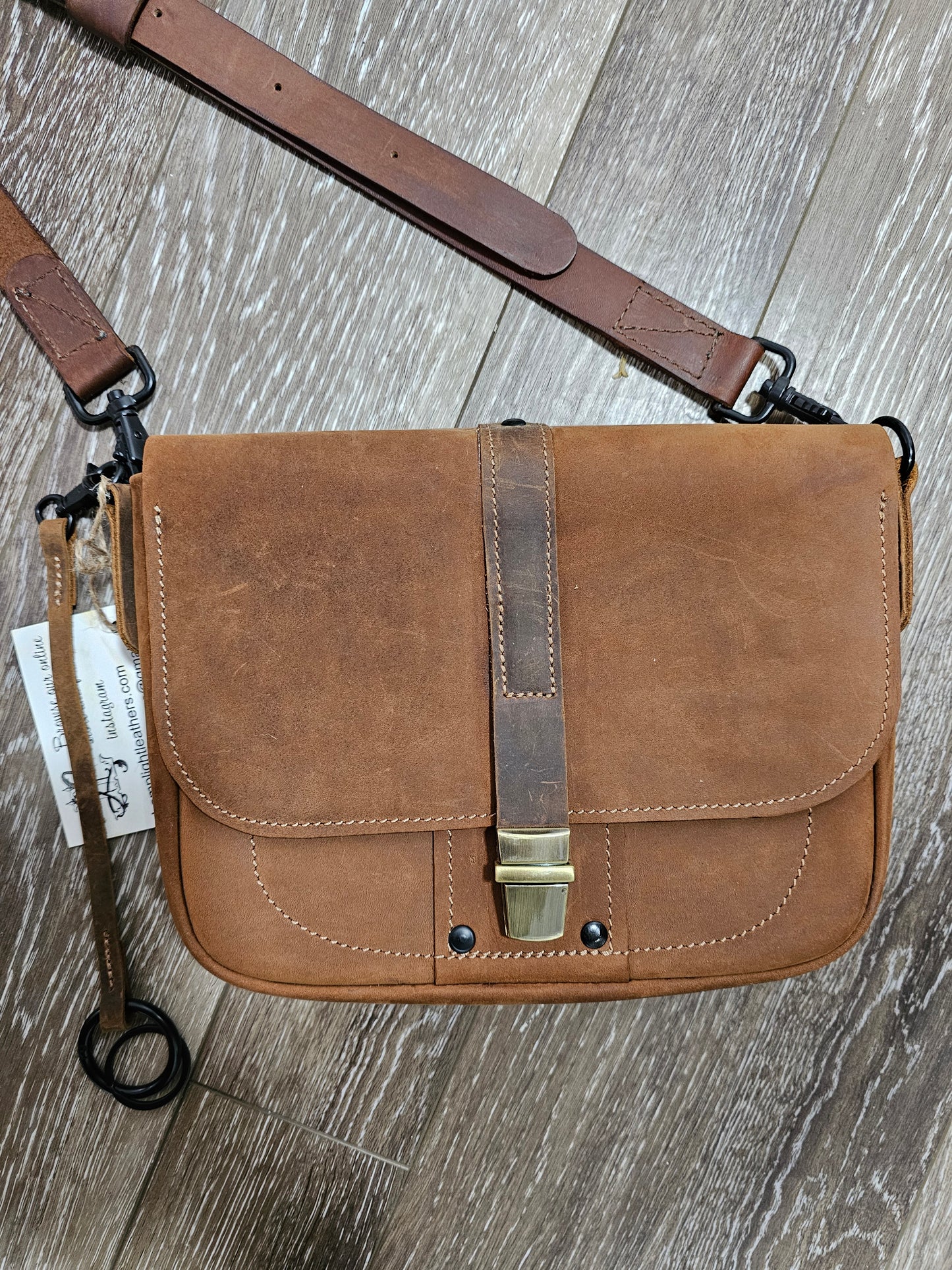 Fox Leather bag. Cross body. Purse. Bible Bag Book Bag