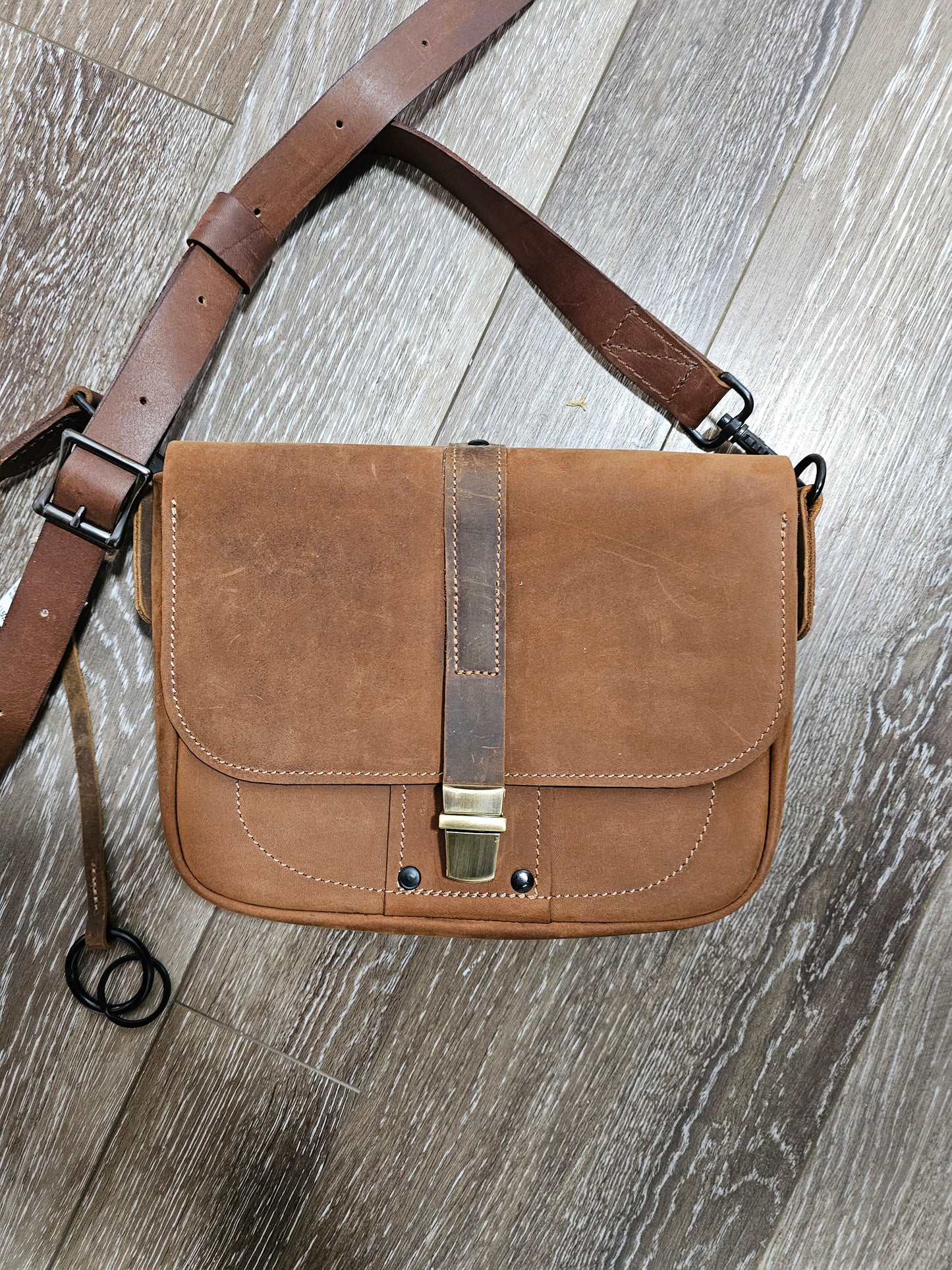 Fox Leather bag. Cross body. Purse. Bible Bag Book Bag