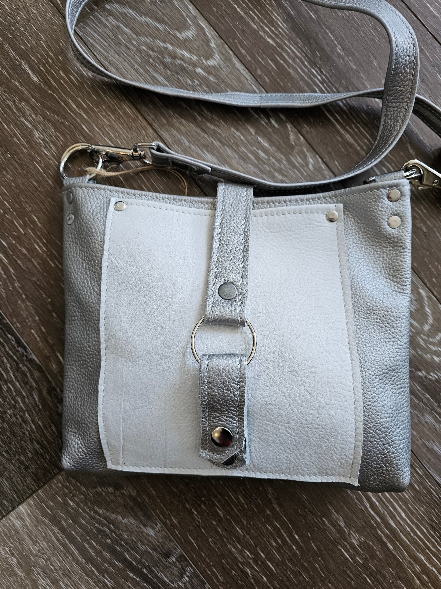 Yang, White and Silver Purse