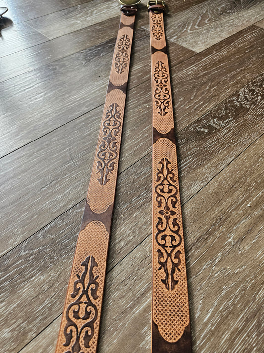 BELT WESTERN. PAINT EMBOSSED WESTERN