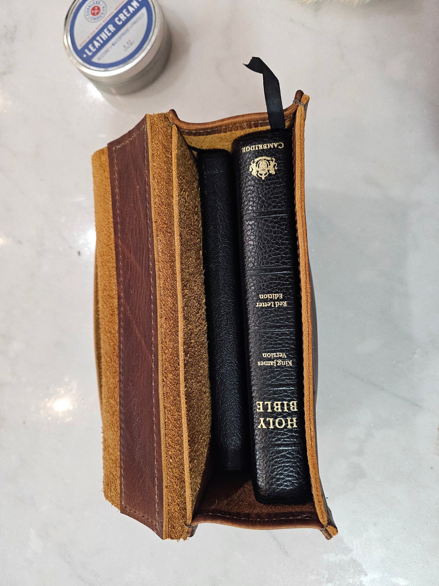 1802 thick but soft leather bible bag