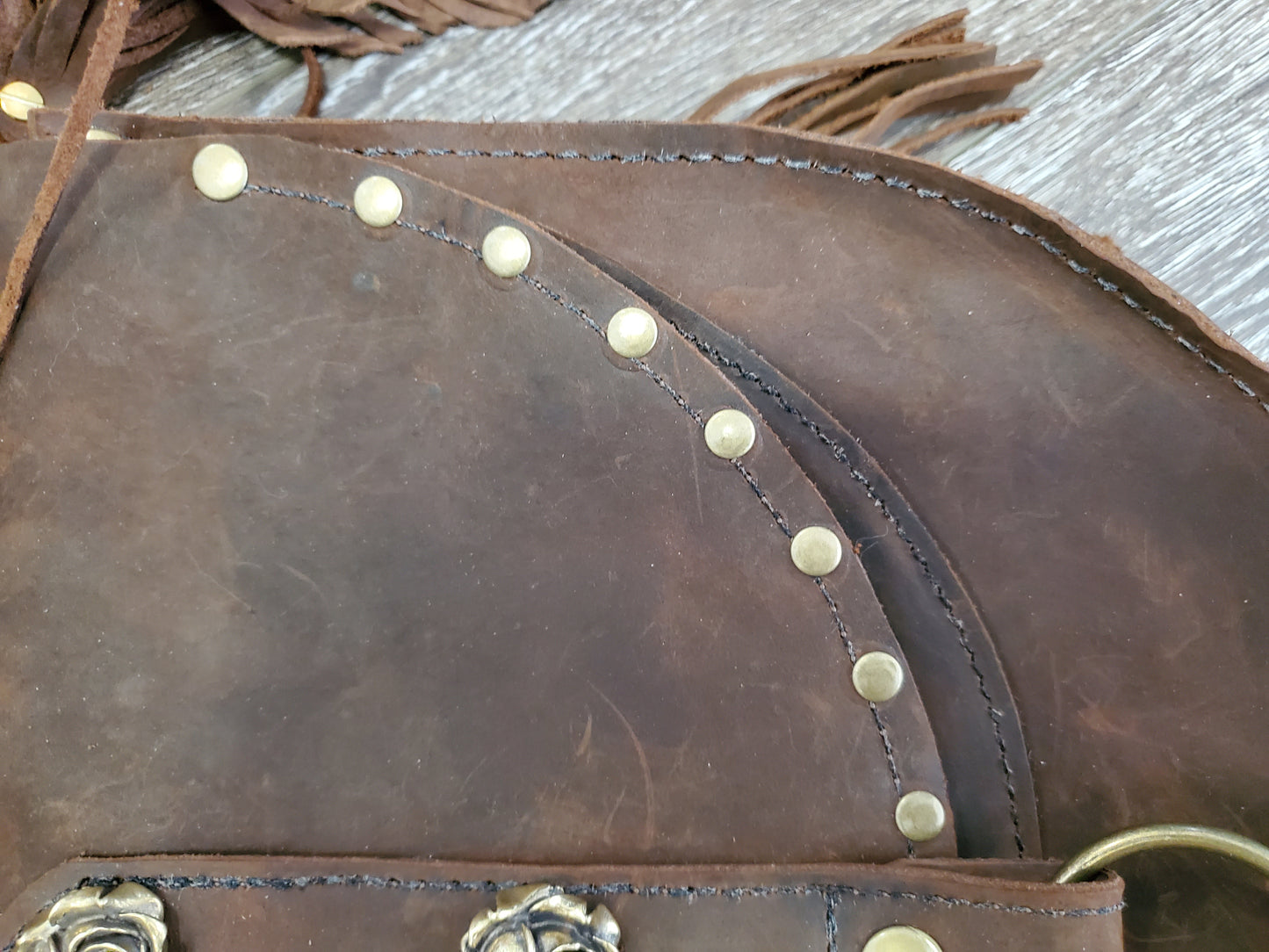 Winchester Saddle Crossbody - Brass Rose