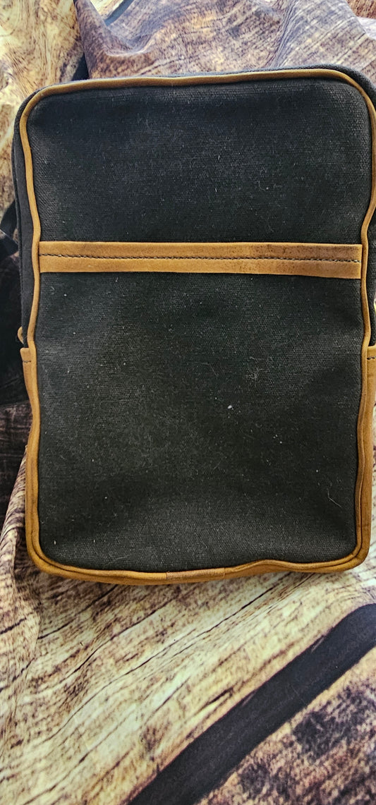 Carmel & Tan Canvas  Bible Bag