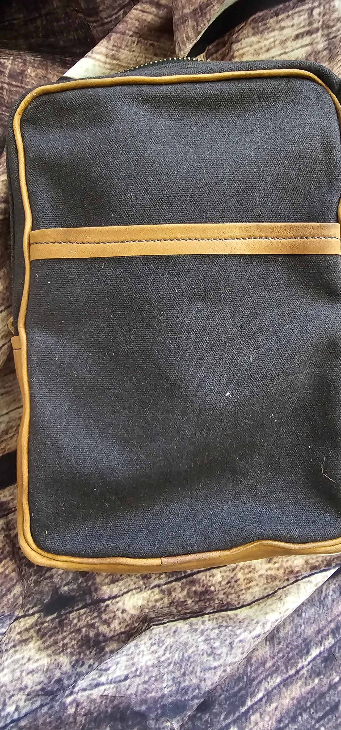 Carmel & Tan Canvas  Bible Bag