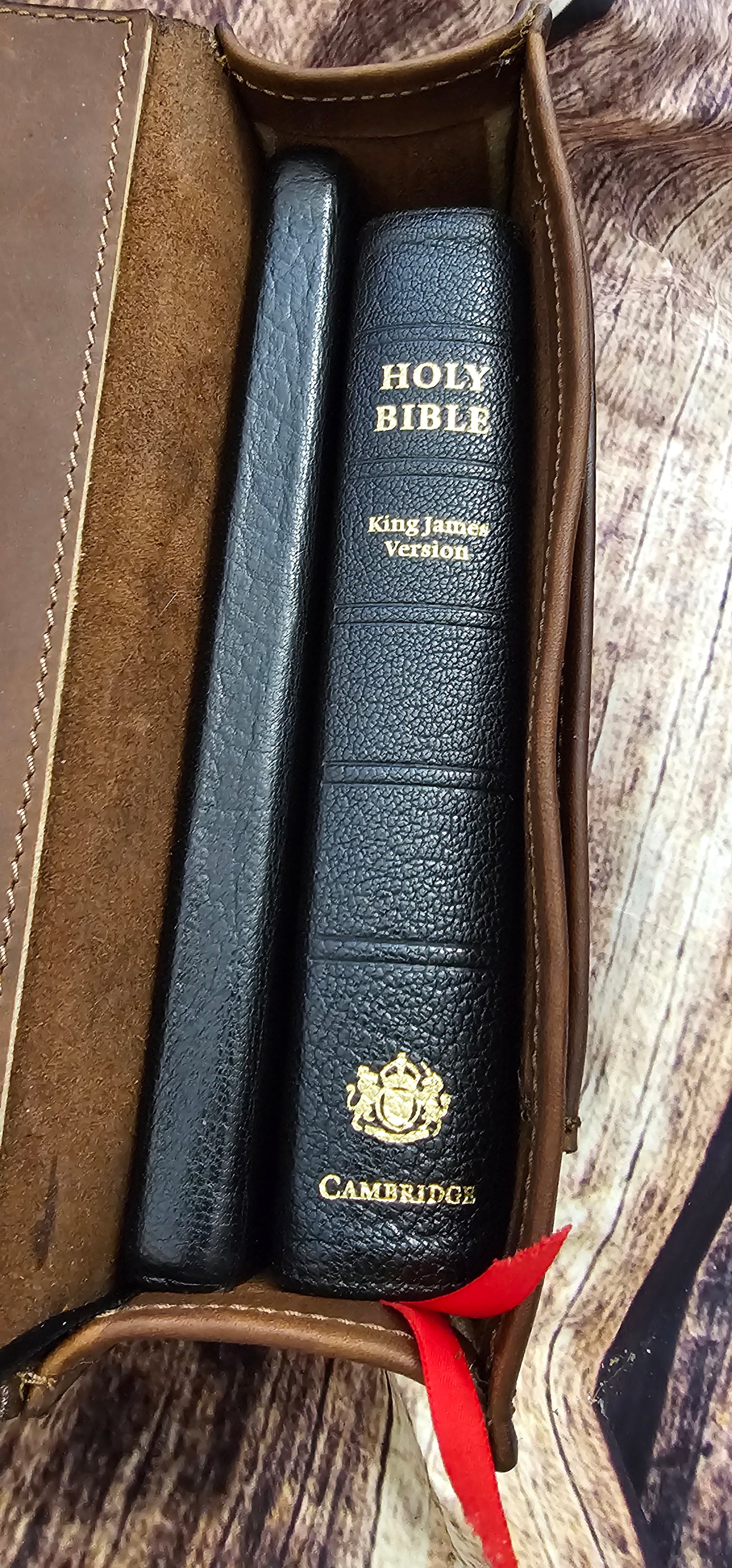 Teak Bible Bag