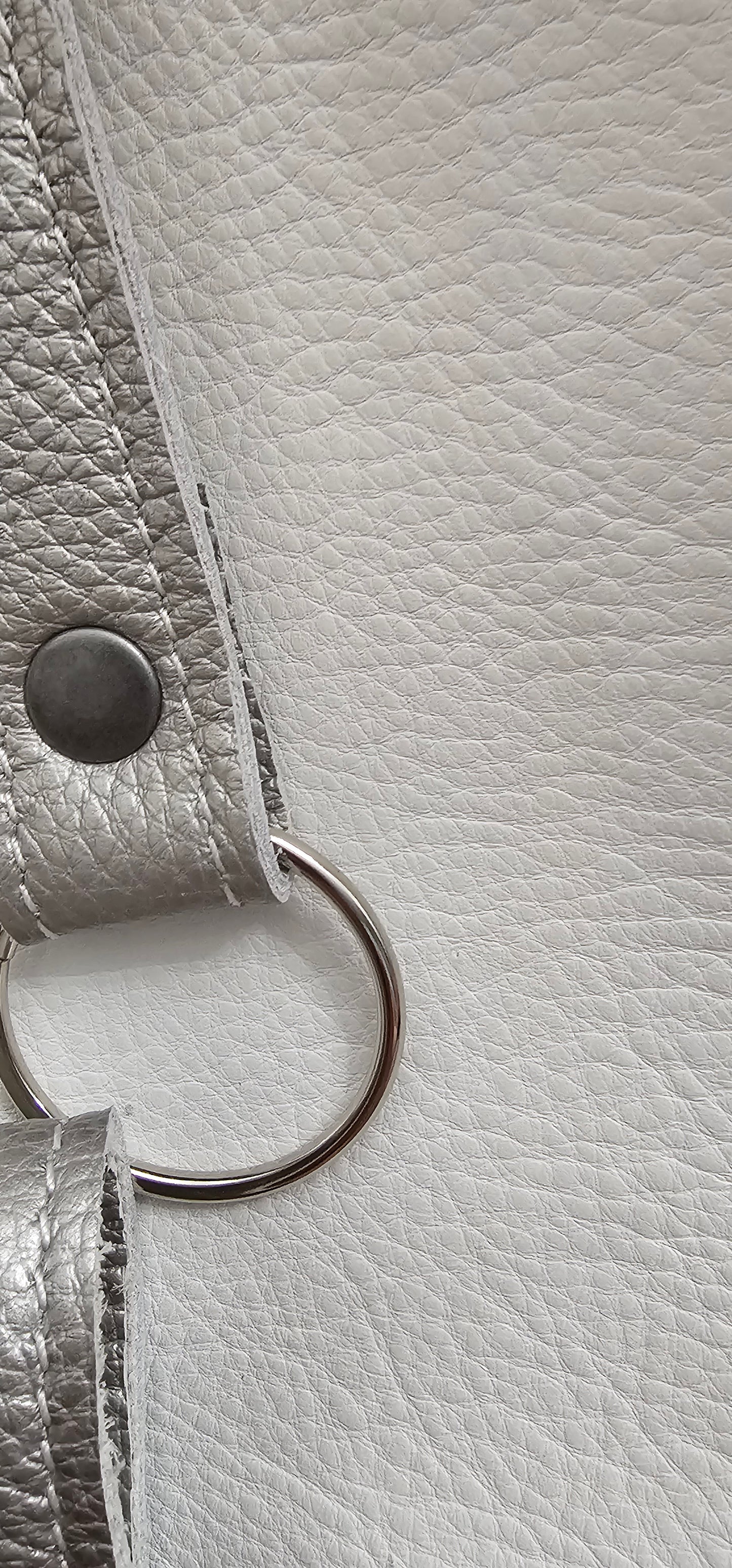 White and Silver Purse