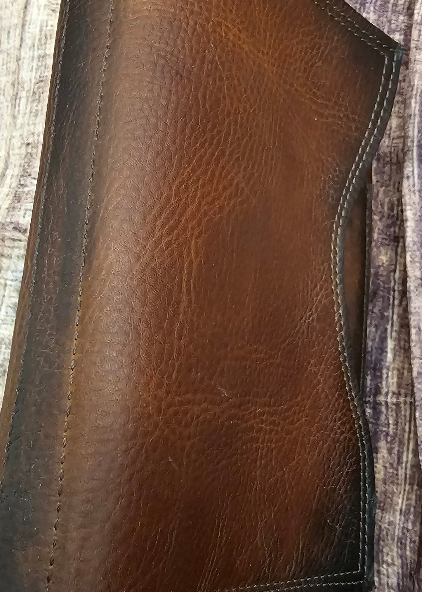 1802 Dune Raw Edge Bible Bag