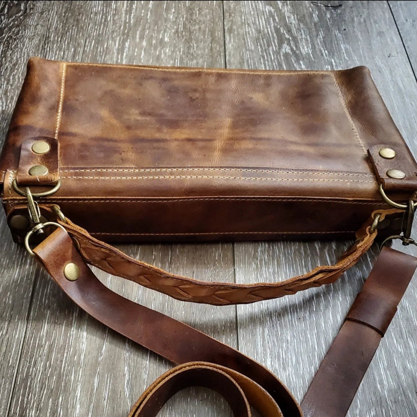 Reese Leather Crossbody, or Bible Bag