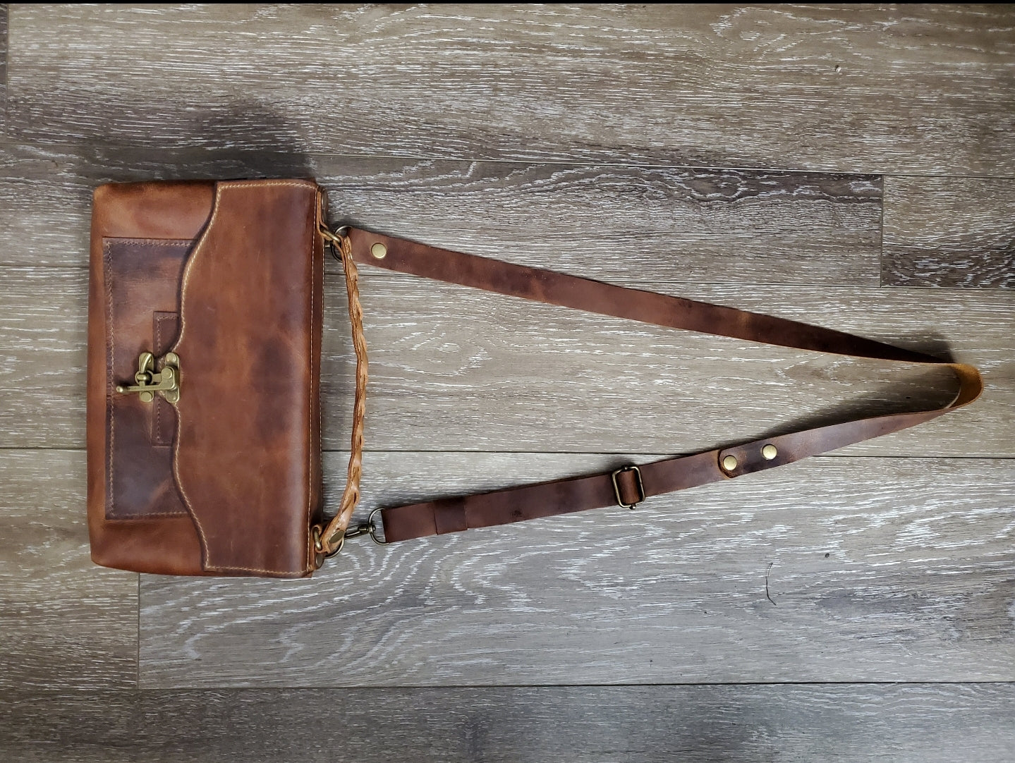 Reese Leather Crossbody, or Bible Bag