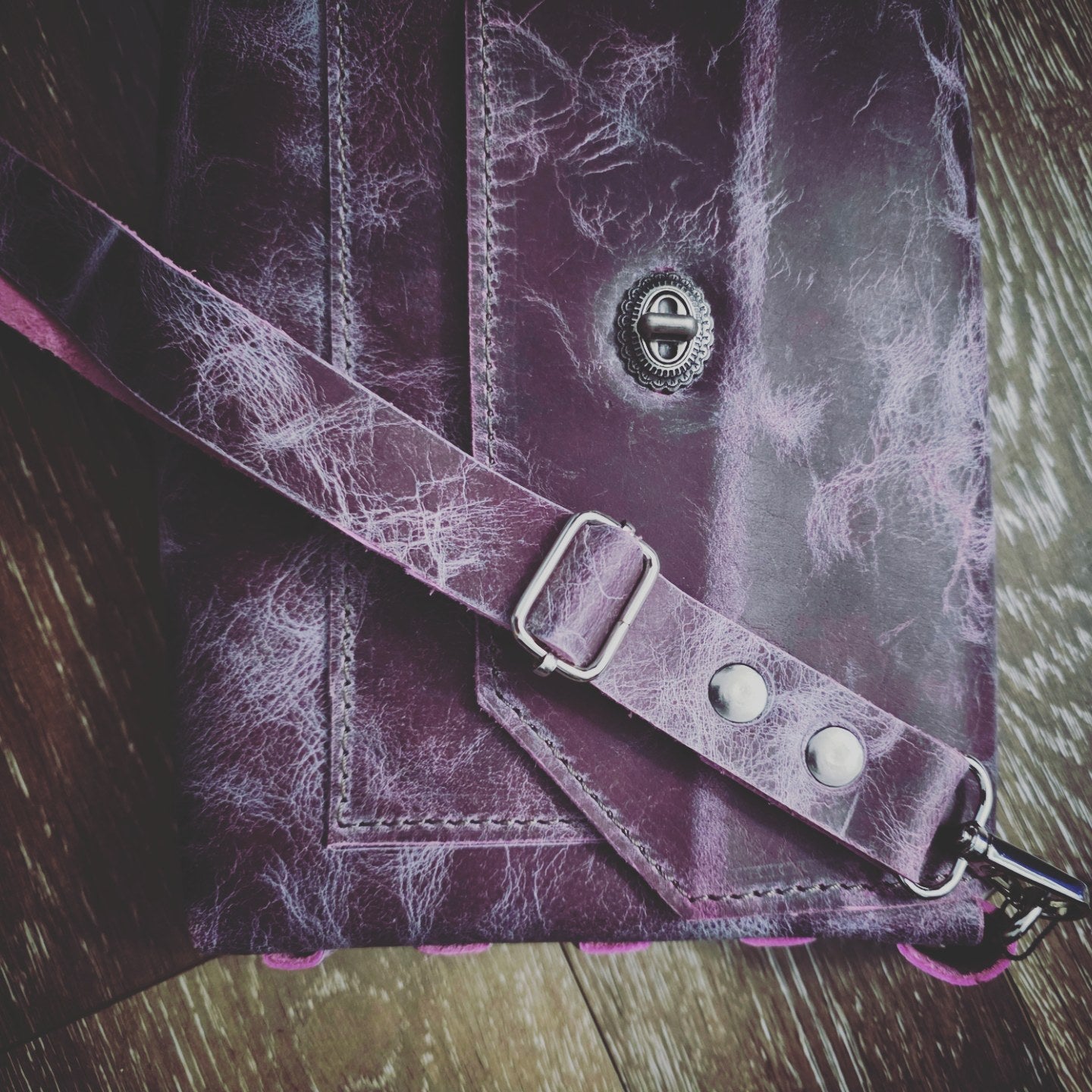 Sugar Plum Side Weave Bag