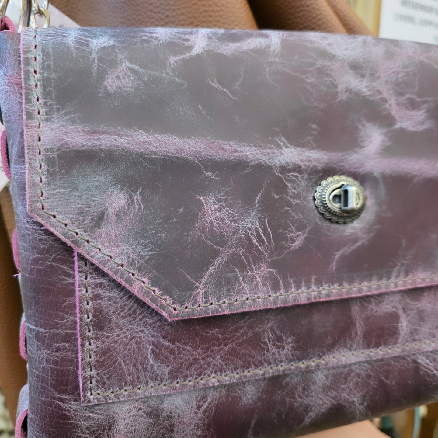 Sugar Plum Side Weave Bag