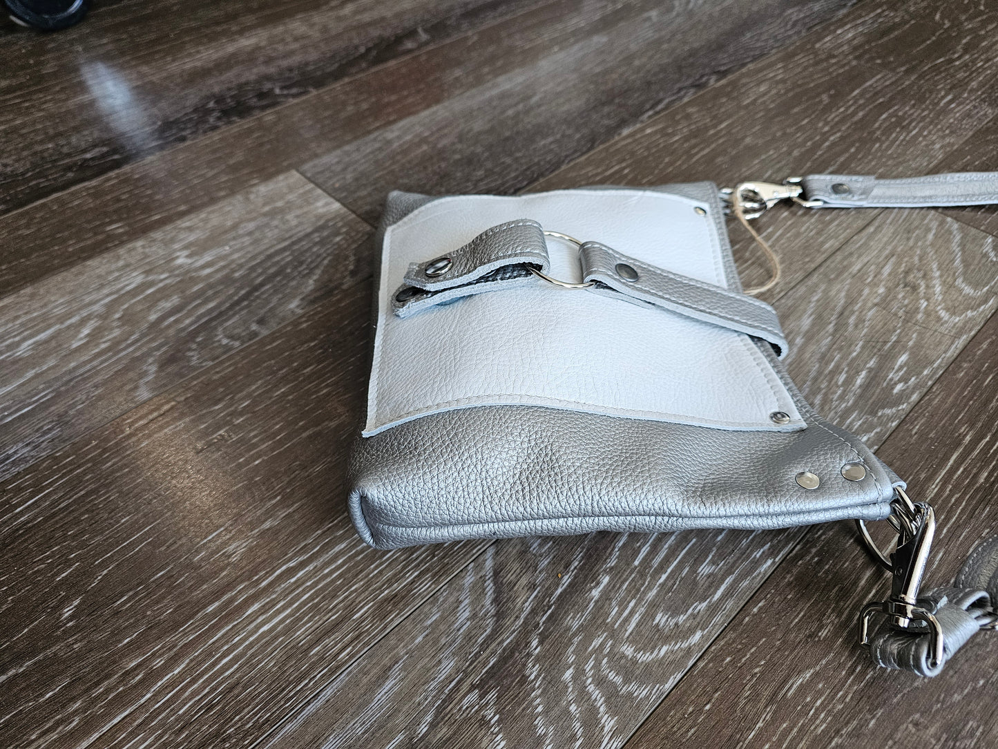 Yang, White and Silver Purse