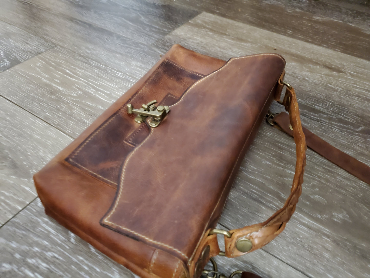 Reese Leather Crossbody, or Bible Bag